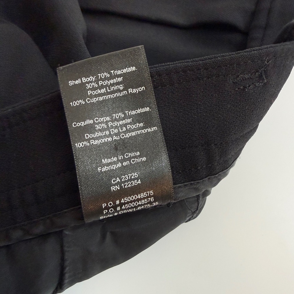 Babaton Aritzia Black Pleated Wide Leg Trousers Pants Sz 0  High Rise Minimalist - Picture 11 of 15